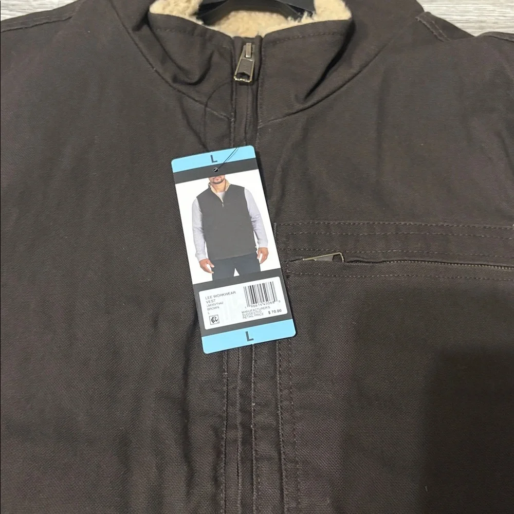 LEE sherpa lined workwear vest